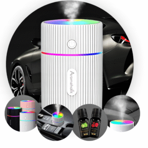 Nawilżacz samochodowy USB LED - Zapach do auta | Aromaterapia