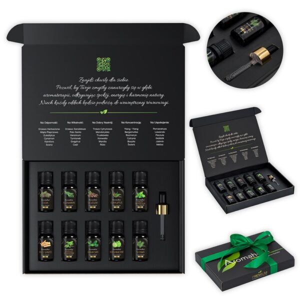 Zdrowotny Zestaw Dla Niego - 10 Olejków Premium