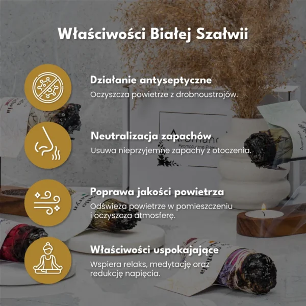 Biała Szałwia (Pęczek 13cm) Do Medytacji