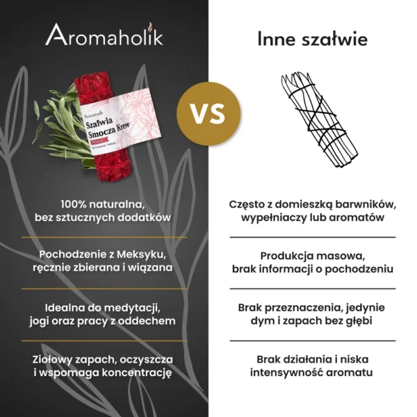 Szałwia Smocza Krew (Pęczek 13cm) Do Medytacji