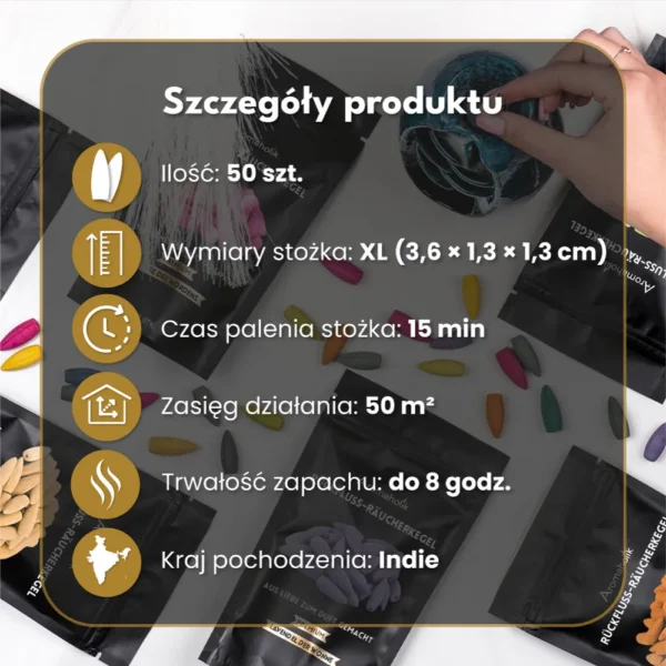 Kadzidełka Mix Kwiatowy 50szt.