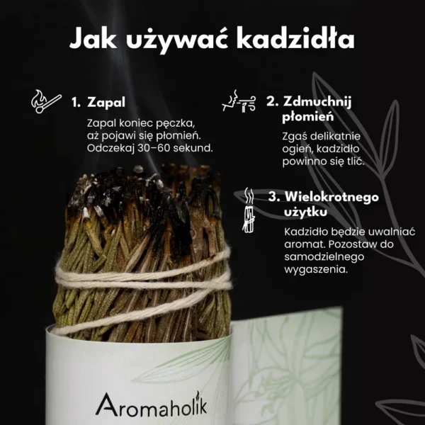 Kadzidło z Rozmarynu (Pęczek 10cm) Do Medytacji