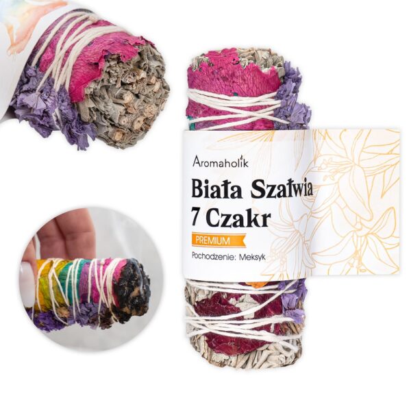 Biała Szałwia 7 Czakr (Pęczek 13cm) Do Medytacji