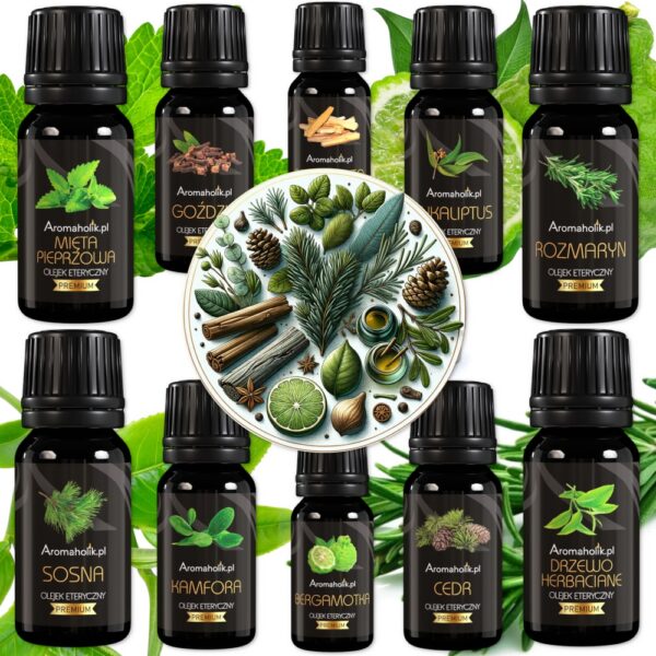 Zestaw Męski - 10 Olejków Eterycznych