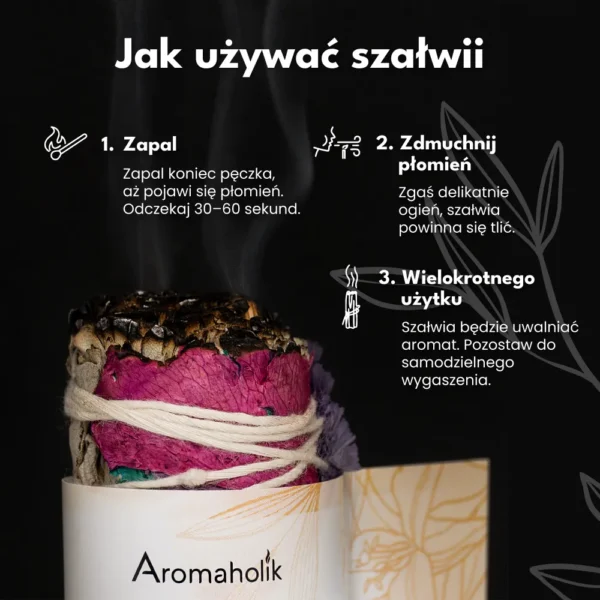 Biała Szałwia 7 Czakr (Pęczek 13cm) Do Medytacji