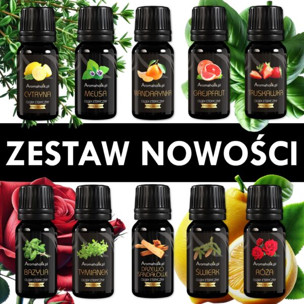 Zestaw Nowości - 10 Olejków Eterycznych