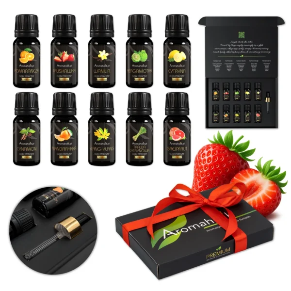 Zestaw Owocowy - 10 Olejków Premium