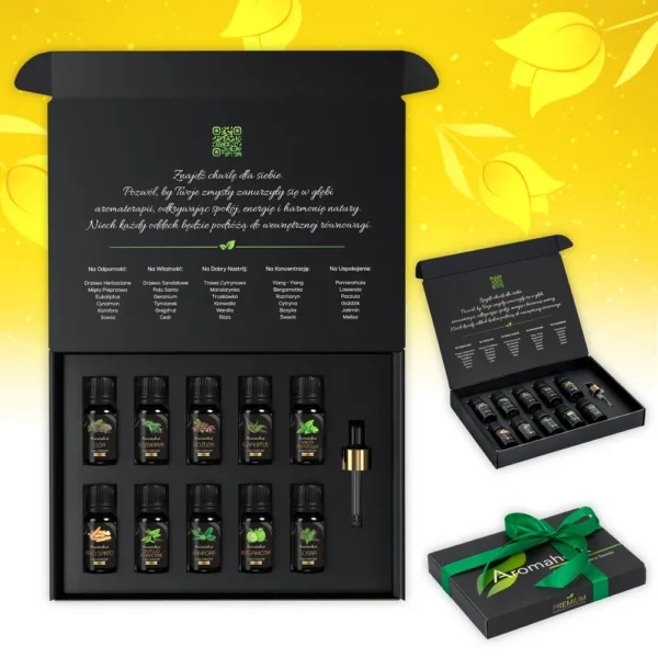 Zdrowotny Zestaw Dla Niego - 10 Olejków Premium